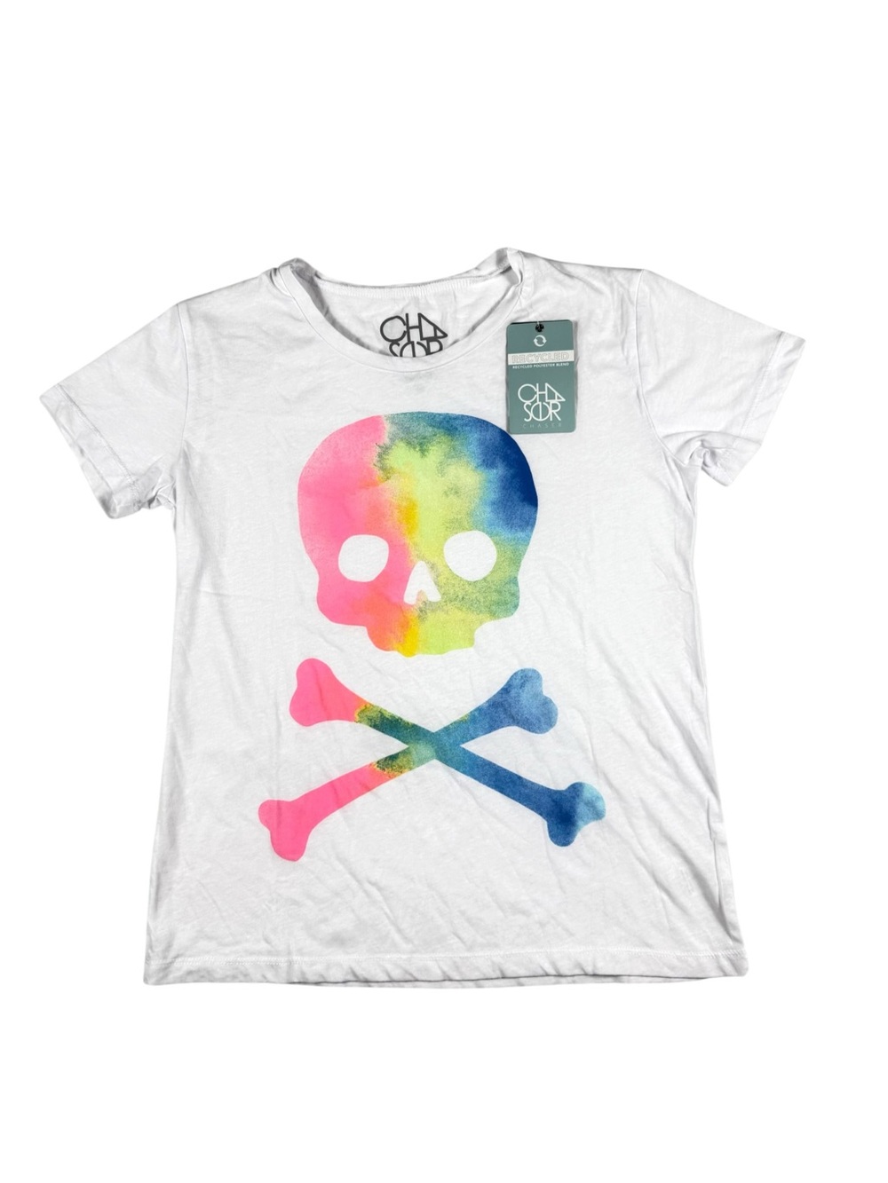 Chaser Skull & Crossbones short sleeve tee, NWT, S